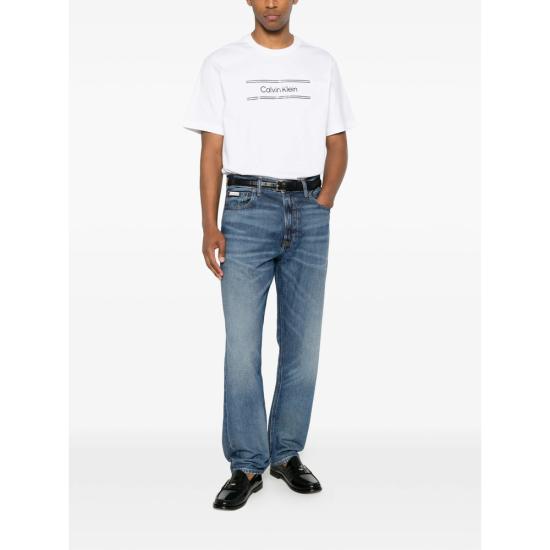 26FW 캘빈클라인 반팔 티셔츠 LV04LG813GYAF BRWHI WHITE - CALVIN KLEIN