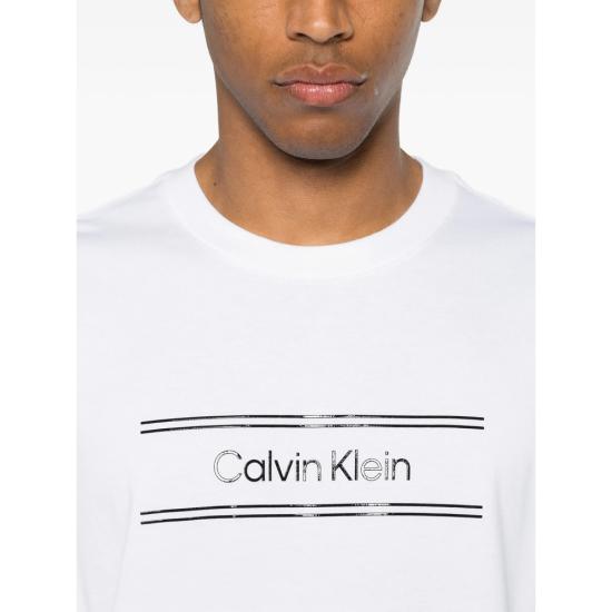 26FW 캘빈클라인 반팔 티셔츠 LV04LG813GYAF BRWHI WHITE - CALVIN KLEIN