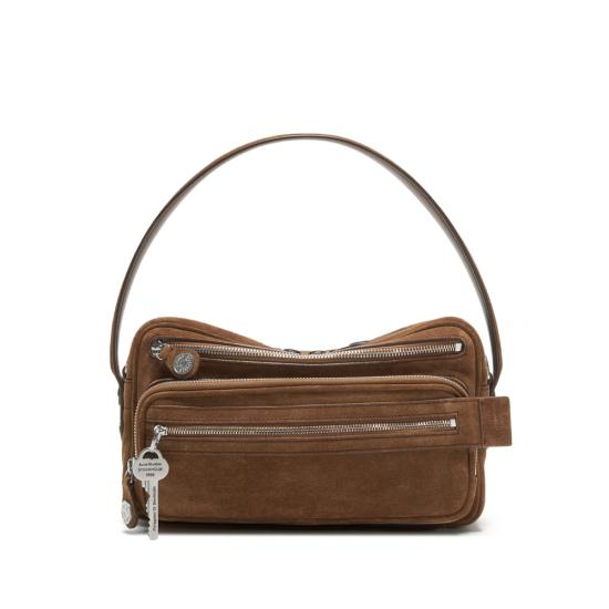 26FW 아크네 스튜디오 카메로 파티 스웨이드 백 C10284 COGBR BROWN
