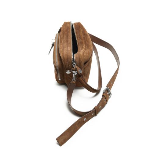 26FW 아크네 스튜디오 카메로 파티 스웨이드 백 C10284 COGBR BROWN - ACNE STUDIOS