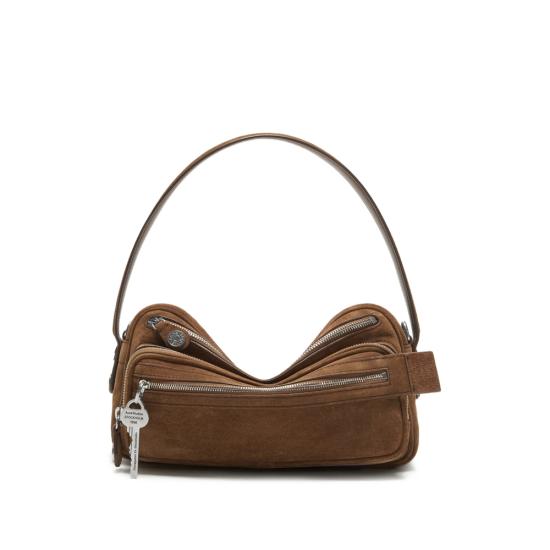 26FW 아크네 스튜디오 카메로 파티 스웨이드 백 C10284 COGBR BROWN - ACNE STUDIOS