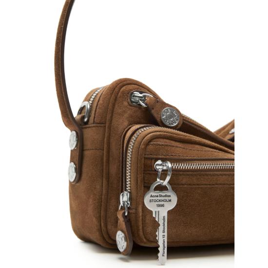 26FW 아크네 스튜디오 카메로 파티 스웨이드 백 C10284 COGBR BROWN - ACNE STUDIOS