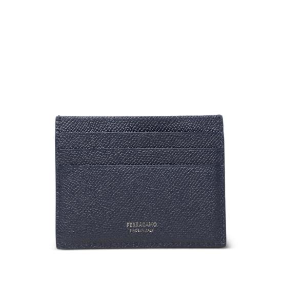 26FW 살바토레 페라가모 간치니 카드지갑 661478 0791945 NAVY BLUE - SALVATORE FERRAGAMO