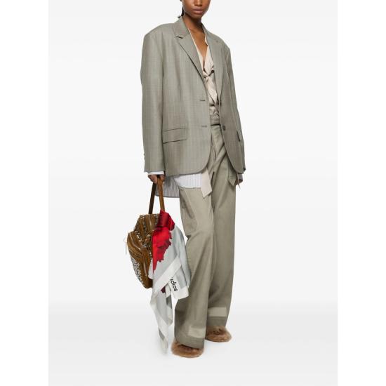 26FW 아크네 스튜디오 수트 자켓 AH0346 WARGR GREY WHITE - ACNE STUDIOS