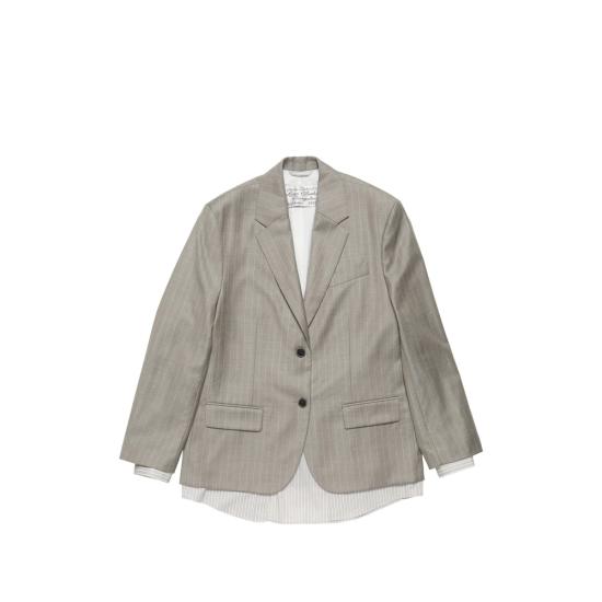 26FW 아크네 스튜디오 수트 자켓 AH0346 WARGR GREY WHITE