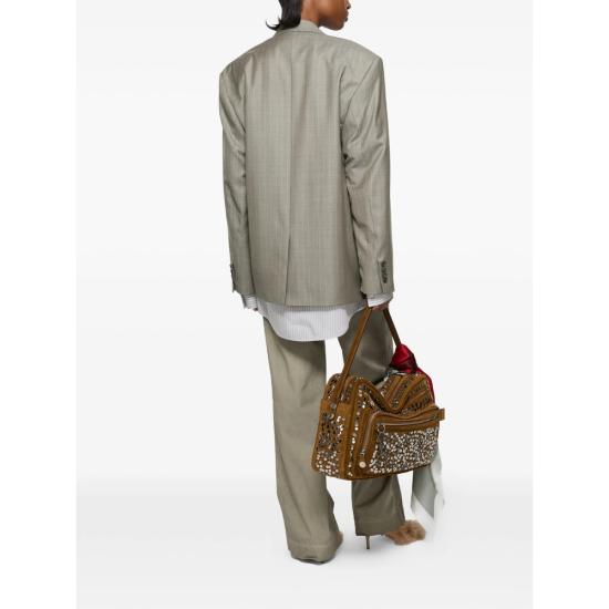 26FW 아크네 스튜디오 수트 자켓 AH0346 WARGR GREY WHITE - ACNE STUDIOS
