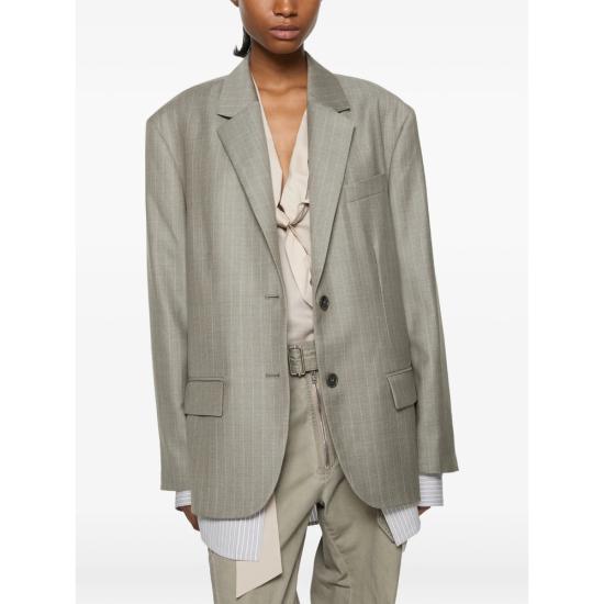 26FW 아크네 스튜디오 수트 자켓 AH0346 WARGR GREY WHITE - ACNE STUDIOS