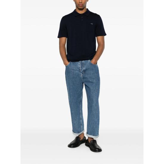 26FW 아페쎄 폴로 티셔츠 WVBEP H23479 IAK BLUE - A.P.C.