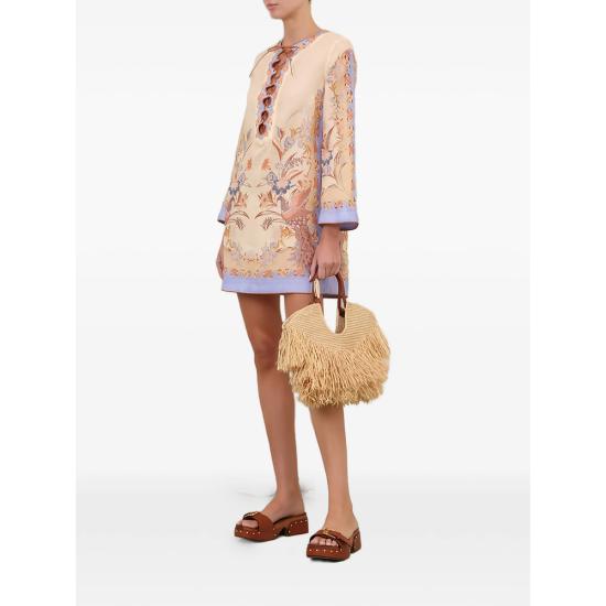 26FW 짐머만 미디 원피스 8076DSS262 BISCU NEUTRALS - ZIMMERMANN