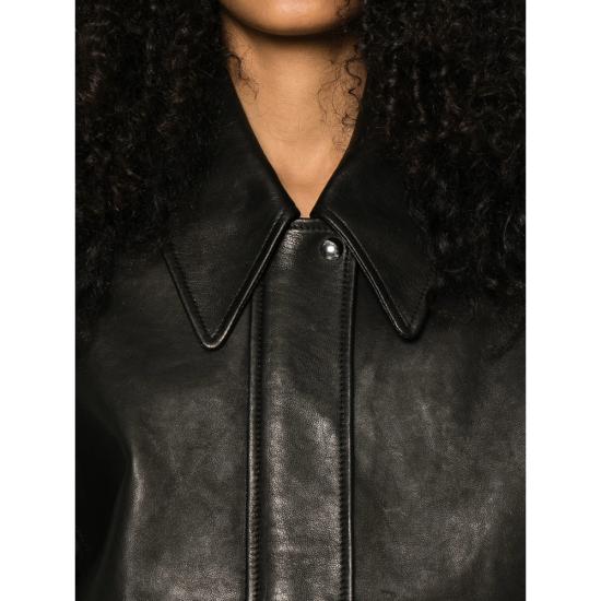 26FW 케이트 가죽 자켓 6166729 L729 200 BLACK - KHAITE