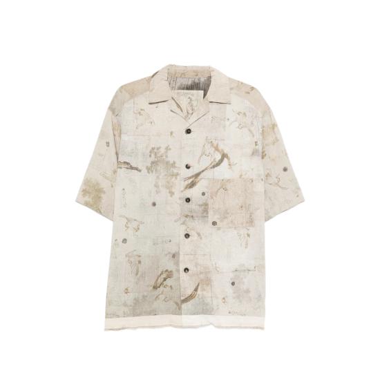 26SS 지기 첸 반팔 셔츠 0M2610720 51 NEUTRALS
