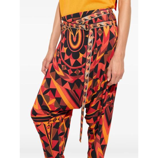 26SS 푸찌 테이퍼드 팬츠 6HJT21 6H778 041 BLACK RED - PUCCI