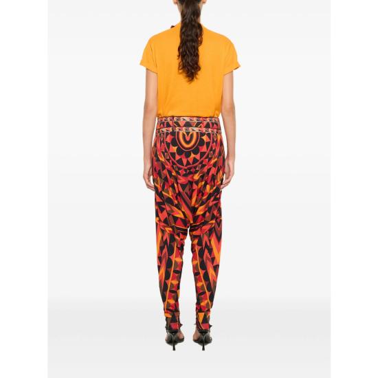 26SS 푸찌 테이퍼드 팬츠 6HJT21 6H778 041 BLACK RED - PUCCI