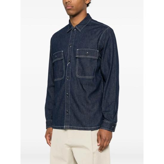 26SS 삼소앤삼소 긴팔 셔츠 15962 SADAMON DKIND BLUE - SAMSOE SAMSOE