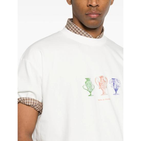 26FW 드롤드무슈 반팔 티셔츠 L TS336 CO002 OFFWH NEUTRALS - DROLE DE MONSIEUR