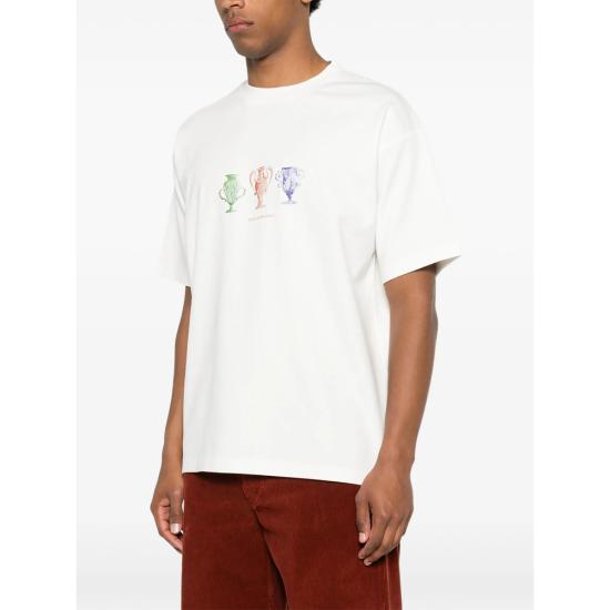 26FW 드롤드무슈 반팔 티셔츠 L TS336 CO002 OFFWH NEUTRALS - DROLE DE MONSIEUR