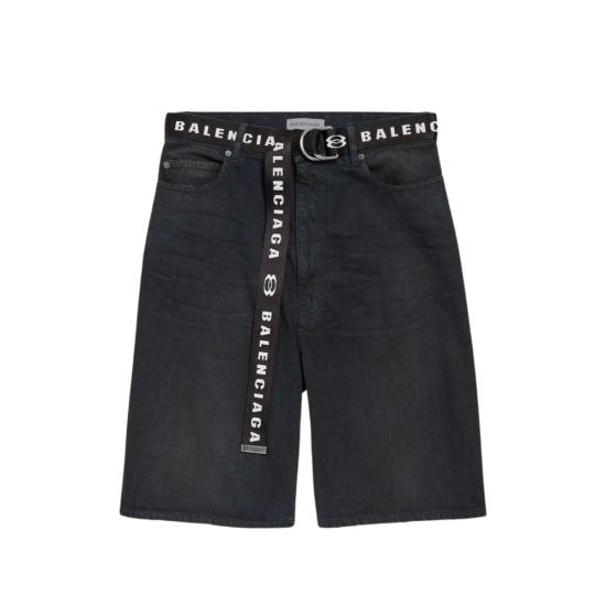 26SS 발렌시아가 데님 숏팬츠 871361 TQW56 2279 BLACK