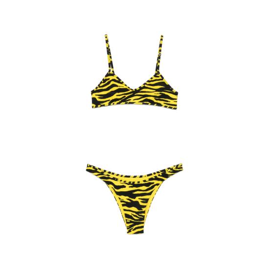 26FW 디 아티코 비키니 수영복 260WBC00012 PAA116PR 166 YELLOW BLACK