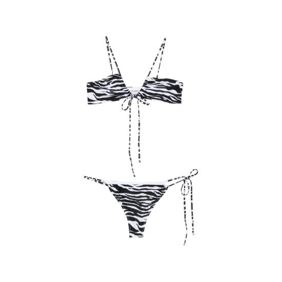 26FW 디 아티코 비키니 수영복 260WBC00013 PAA116PR 020 WHITE BLACK