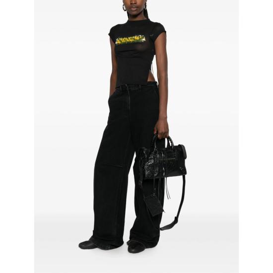 26SS 발렌시아가 반팔 티셔츠 871744 TUVI7 1000 BLACK - BALENCIAGA