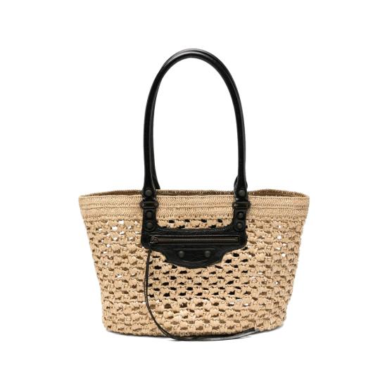 26SS 발렌시아가 르 시티 미디엄 바스켓 백 866501 2ACGC 9260 NEUTRALS