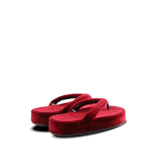 26SS 발렌시아가 제트 랙 통 슬라이드 869749 WCDQ0 6541 RED - BALENCIAGA
