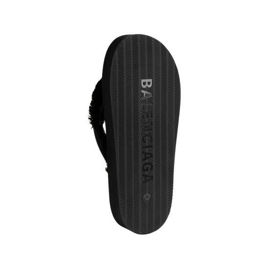 26SS 발렌시아가 제트 랙 통 슬라이드 870111 W0WM0 1000 BLACK - BALENCIAGA