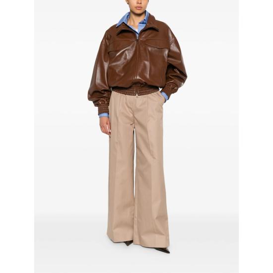 26SS 발렌시아가 가죽 자켓 872004 TUS11 2135 BROWN - BALENCIAGA