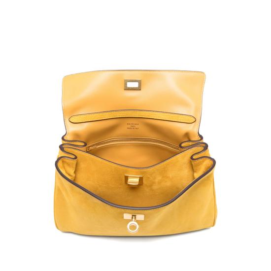26SS 발렌시아가 로데오 스웨이드 스몰 토트백 789779 2ACKO 7016 YELLOW - BALENCIAGA
