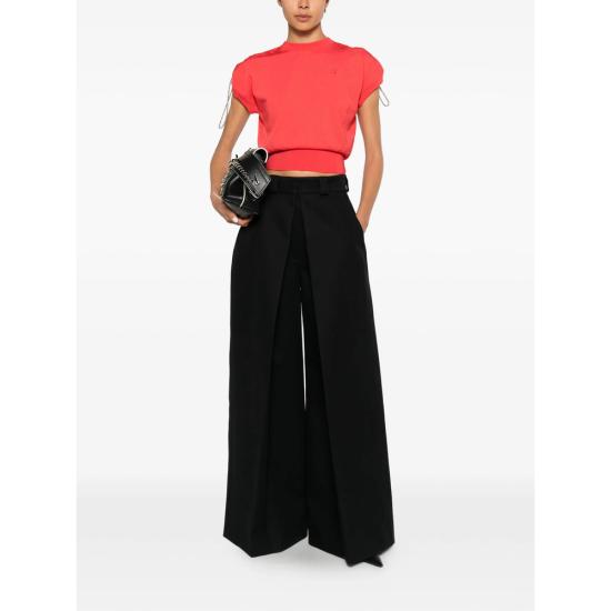26SS 발렌시아가 스트레이트 팬츠 872314 TUP14 1000 BLACK - BALENCIAGA
