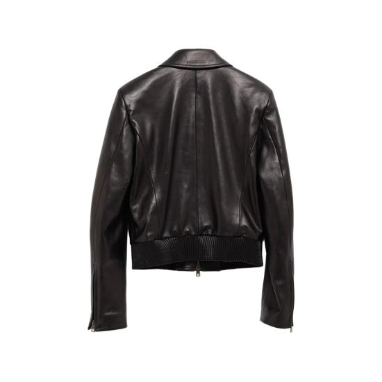 26SS 발렌시아가 가죽 자켓 871980 TUS11 1000 BLACK - BALENCIAGA