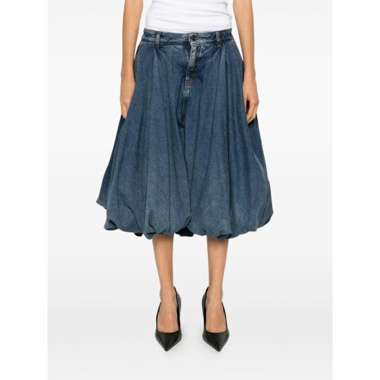 26SS 발렌시아가 데님 스커트 872196 TUW65 4129 BLUE - BALENCIAGA