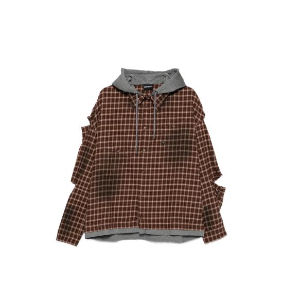 26SS 매드프렌지 후드 티셔츠 AIR BROWN
