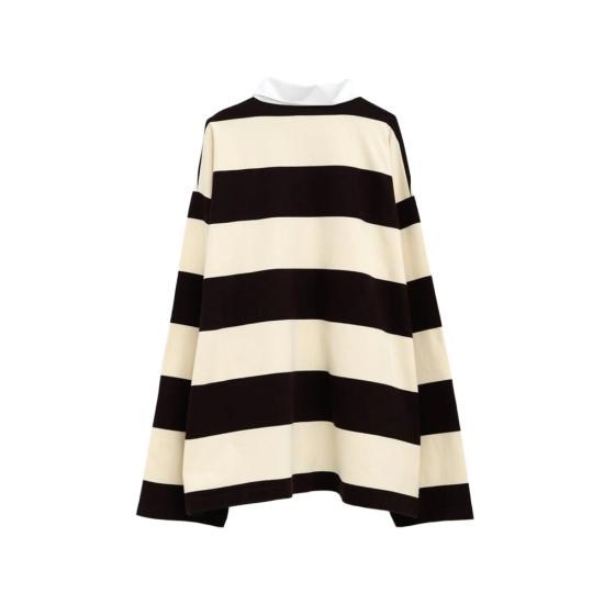 26SS 발렌시아가 긴팔 티셔츠 871654 TUVL5 6110 BROWN NEUTRALS