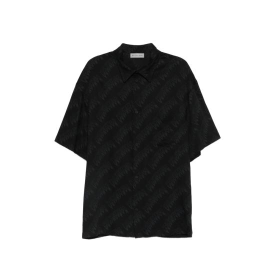 26SS 발렌시아가 반팔 셔츠 871407 TUL02 1069 BLACK GREY