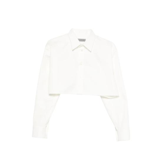 26SS 발렌시아가 셔츠 872327 TUM18 9000 WHITE