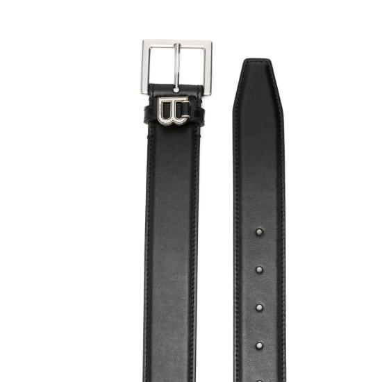 26SS 발렌시아가 가죽 벨트 867499 2ACI5 1000 BLACK - BALENCIAGA