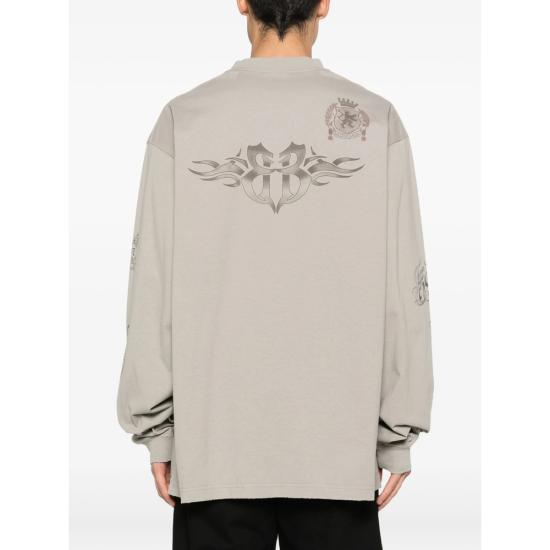 26SS 발렌시아가 긴팔 티셔츠 744449 TYVJ2 2967 GREY - BALENCIAGA