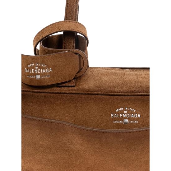 26SS 발렌시아가 캐리 볼링백 스몰 832920 2AB9G 2533 BROWN - BALENCIAGA