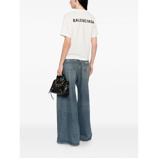 26SS 발렌시아가 백 미디엄 핏 티셔츠 850990 TTVJ1 9020 NEUTRALS - BALENCIAGA
