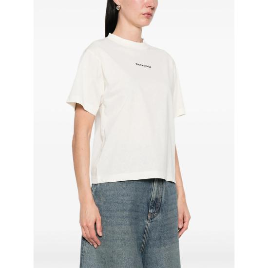 26SS 발렌시아가 백 미디엄 핏 티셔츠 850990 TTVJ1 9020 NEUTRALS - BALENCIAGA