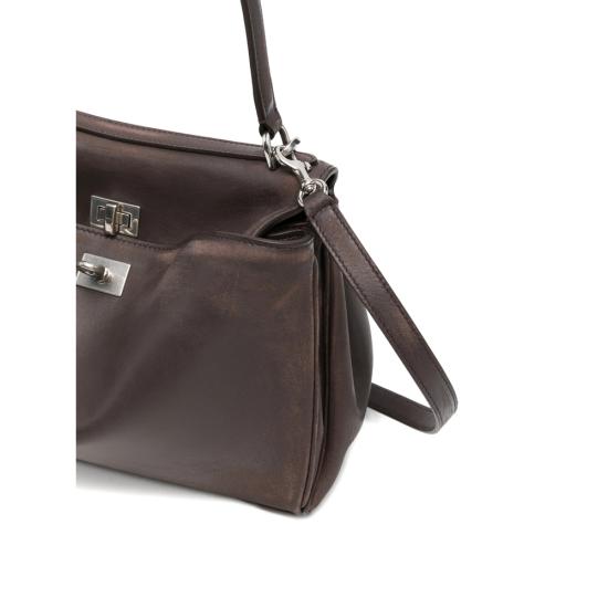 26SS 발렌시아가 스몰 로데오 토트백 789779 2ACAW 2221 BROWN - BALENCIAGA
