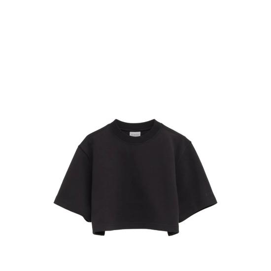 26SS 발렌시아가 반팔 티셔츠 871735 TUVA2 1000 BLACK