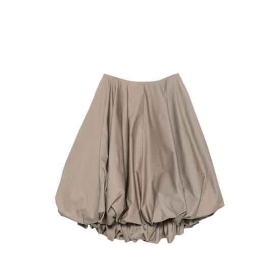 26SS 발렌시아가 미디 스커트 872332 TSP13 9509 NEUTRALS