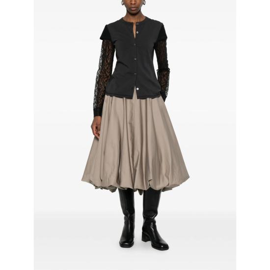 26SS 발렌시아가 미디 스커트 872332 TSP13 9509 NEUTRALS - BALENCIAGA