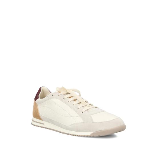 26SS 브루넬로 쿠치넬리 디어스킨 & 스웨이드 스니커즈 MZUKOKA348 CXM48 NEUTRALS BROWN