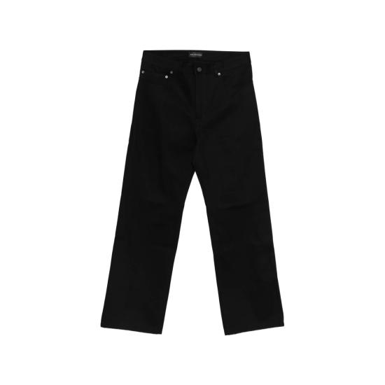 26SS 발렌시아가 커브드 니 팬츠 857194 TTWA4 1000 BLACK