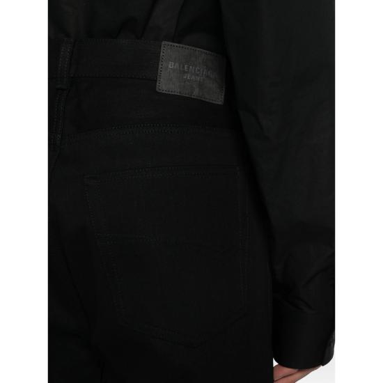 26SS 발렌시아가 커브드 니 팬츠 857194 TTWA4 1000 BLACK - BALENCIAGA