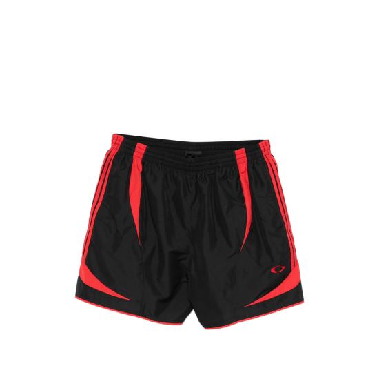 26SS 발렌시아가 스윔팬츠 858021 4A8B6 1000 BLACK RED