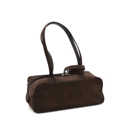 26SS 발렌시아가 캐리 볼링백 스몰 832920 2AB9G 2308 BROWN - BALENCIAGA